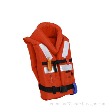 Polyethylene marine life jacket with light SOLAS approved